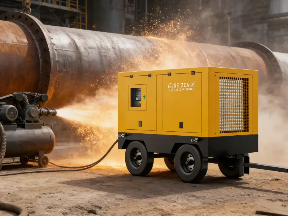 Um compressor de ar portátil pode lidar com tarefas industriais pesadas?