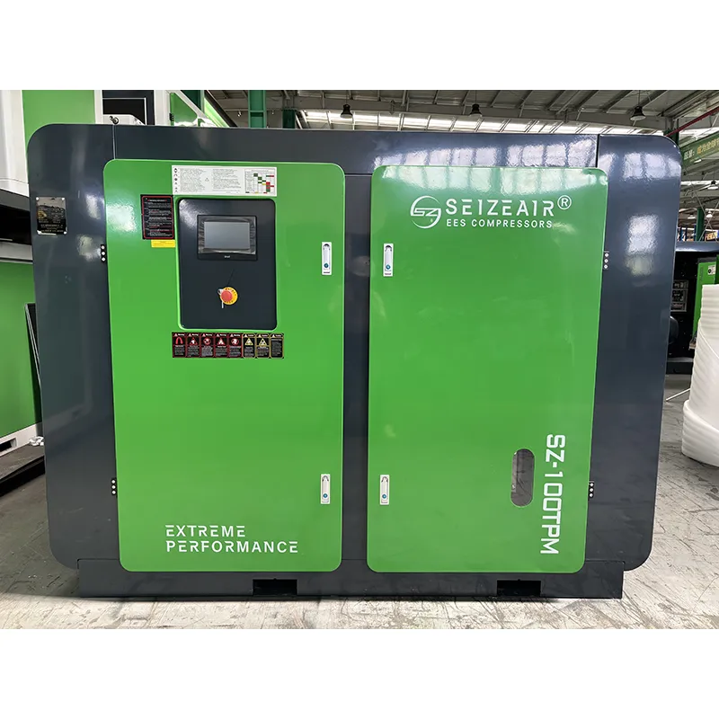 Compressor de ar de parafuso de dois estágios PM industrial 380V PM VSD