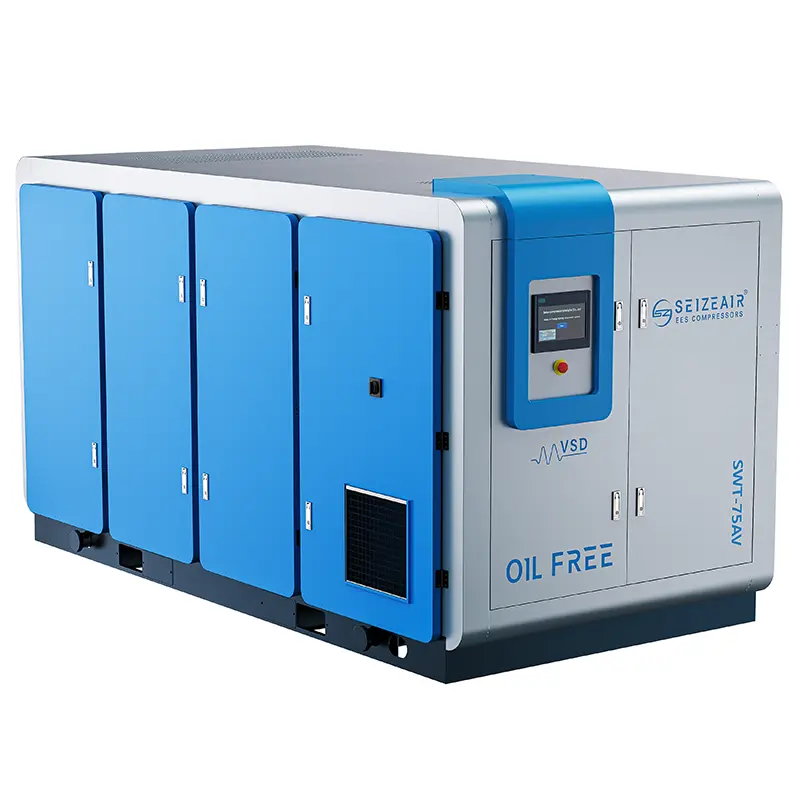 Compressor isento de óleo tipo seco de serviço contínuo e velocidade fixa Compressor isento de óleo tipo seco de serviço contínuo e velocidade fixa