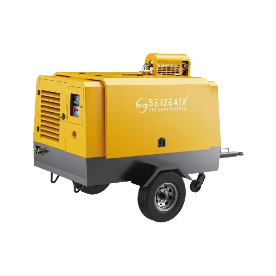 Compressor de ar portátil diesel de estágio único
